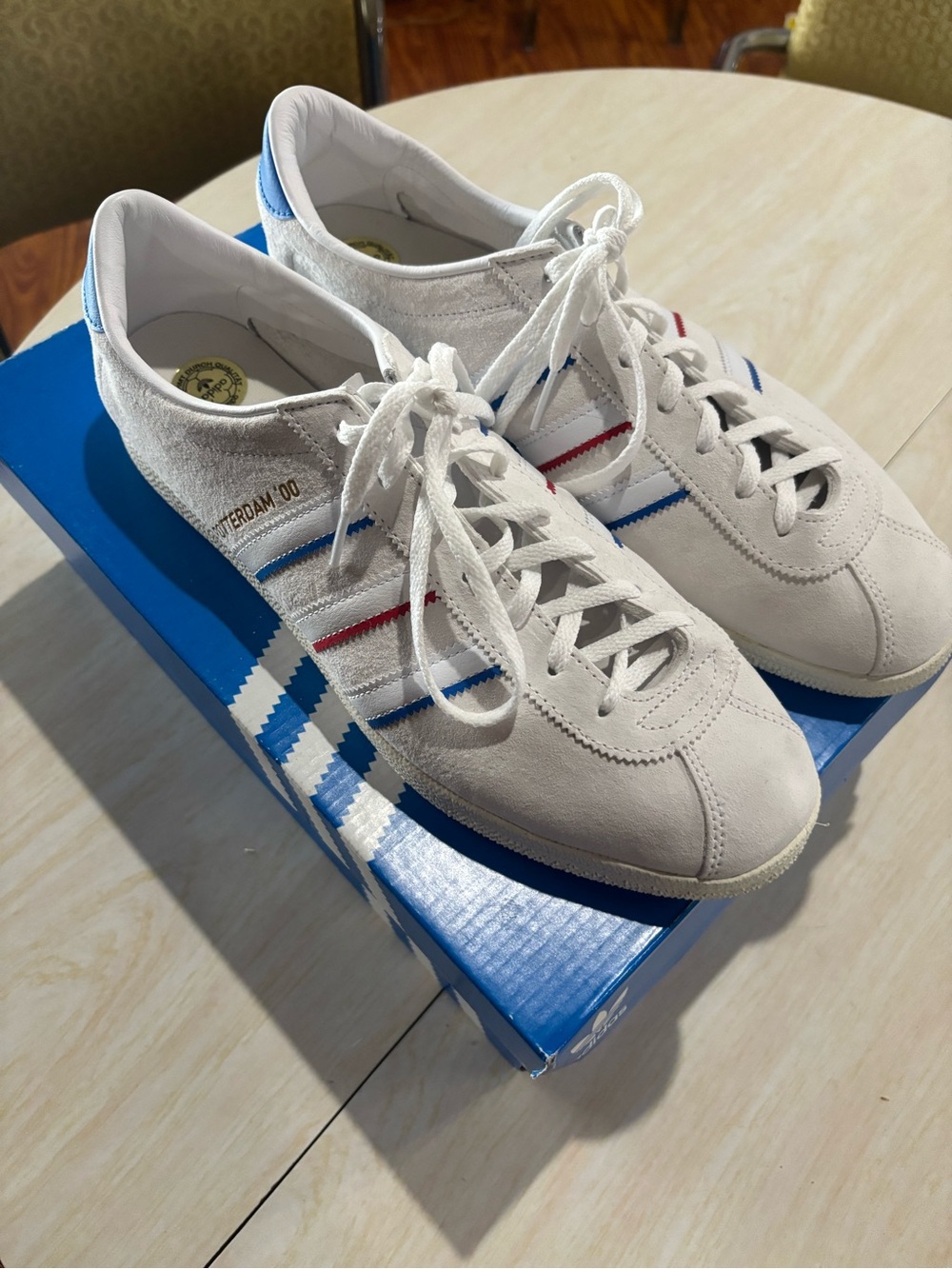 Adidas Originals Rotterdam 00 Leather-Trimmed Suede Sneakers